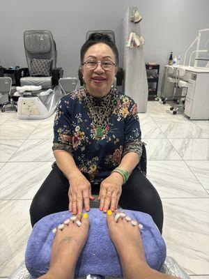 Mary is the absolute best you gives me the best pedicures! I smile the whole way though!!