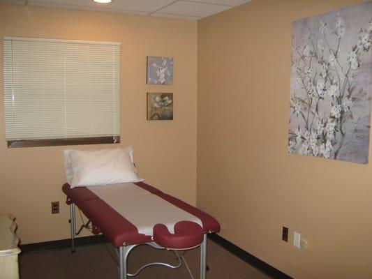 Soothing, private acupuncture rooms; room #1