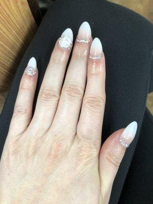 Wedding nails by Myra.