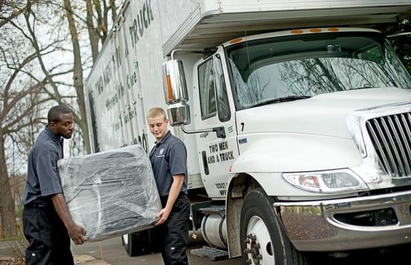 Professional movers--all of our movers are fully trained, background checked, and drug tested with no day labor.