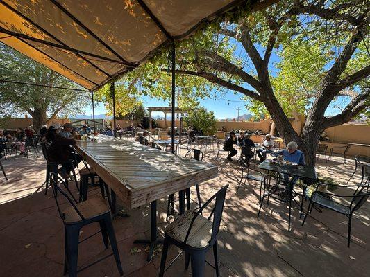 The courtyard patio