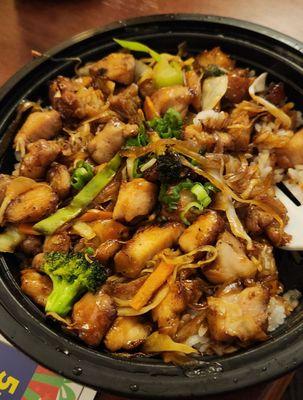 Wings and Teriyaki bowl.