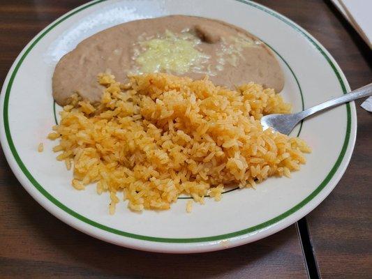 Side of rice and beans