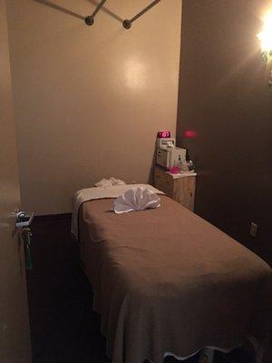 Private body massage room