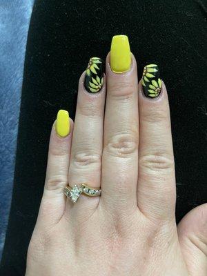 Nail art done by golden nails in Lansing mi