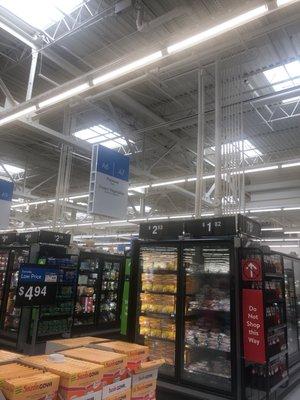 Food area at Walmart