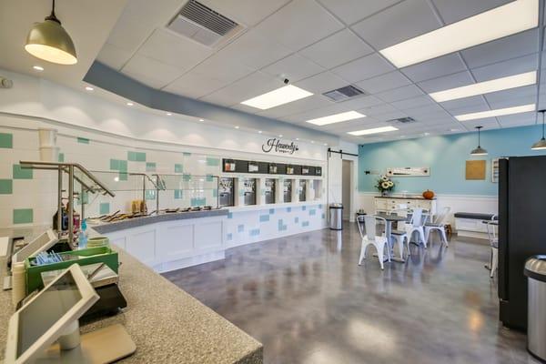 Heavenly yogurt shop design and branding in Tierrasanta area. 10791 Tierrasanta Blvd #101, San Diego, CA 92124