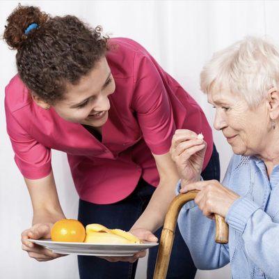 Our caregivers are always willing to prepare healthy meals for your loved ones.