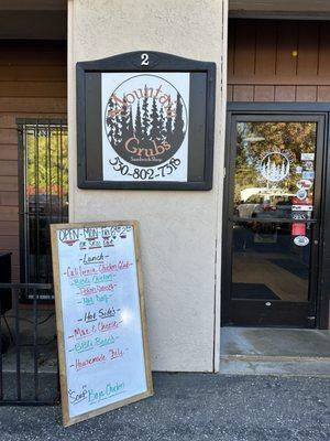 Entrance into the restaurant