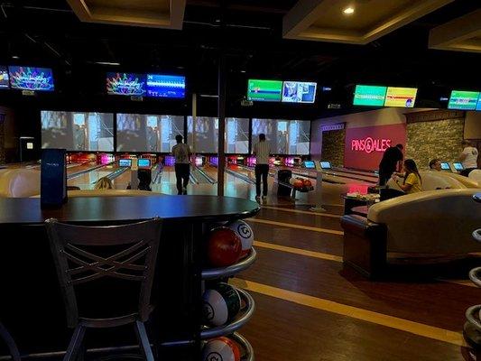 bowling in bar area