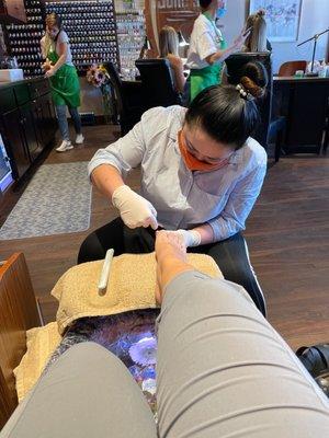 Selen is so pleasant, great at doing pedicures!