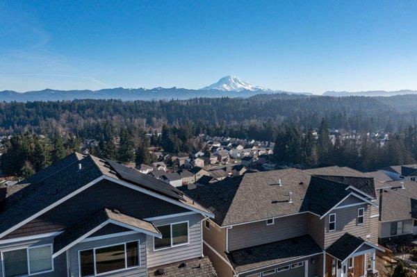 Gorgeous location for solar with Mt. Rainier in the background