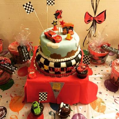 Cars Birthday Cake Display