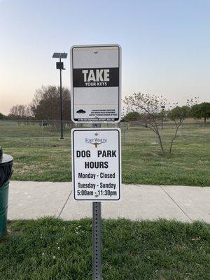 Apparently the park is closed on Monday