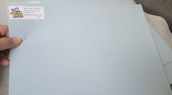 9x12 open end envelopes baby blue color