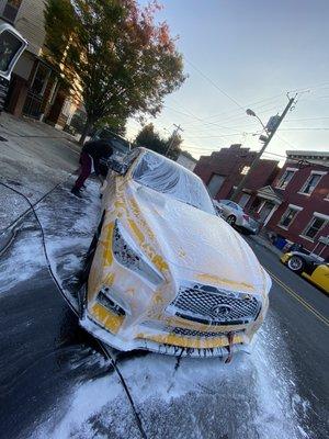 Foam bath