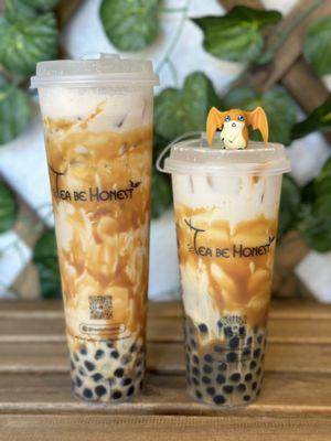 Hokkaido Milk Tea and Salted Caramel Cold Brew. Could you even tell the difference?