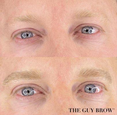 A lot of men suffer from losing the tail ends of their brows as they age! Microblading can help!