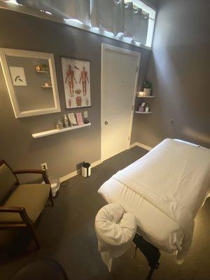 Relaxing massage room