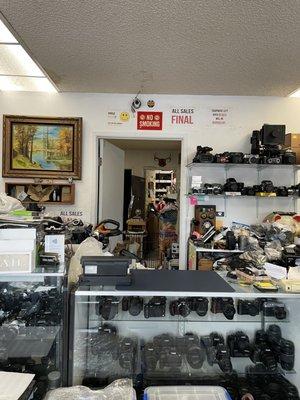 He sells vintage cameras that he personally repaired, inclusive of a 30 day warranty.