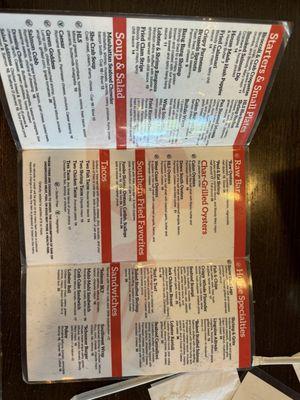 Menu in a funky position