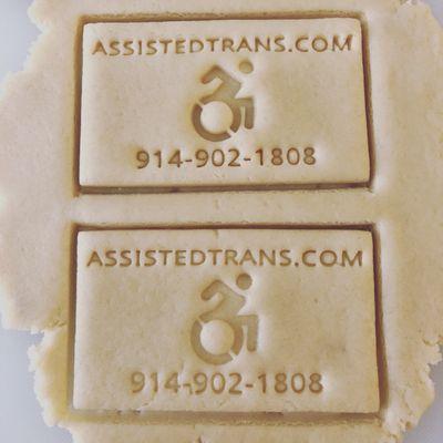 Wheelchair logo in cookie dough... delicious