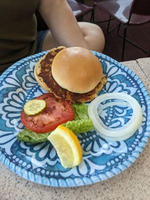 Crab cake burger