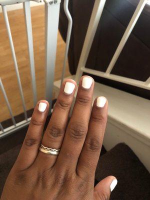 Basic gel mani($30)