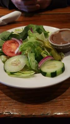 Salad: crisp and served on a cold plate