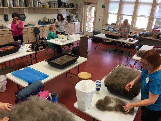 Wool Felt making