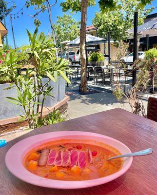 Mango Red Curry with Seared Ahi Tuna