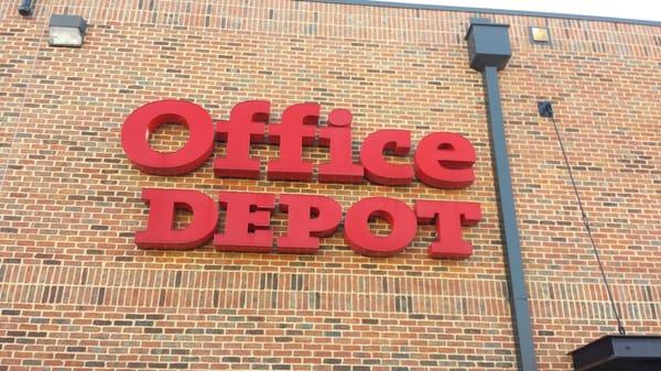 Rear entrance to the Office Depot