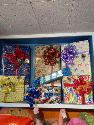 Any gift can be elevated with one of our professional gift wraps!