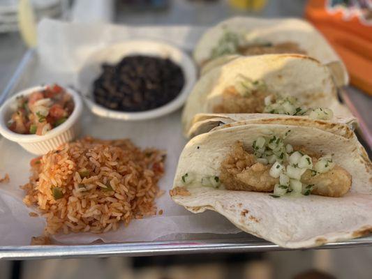 Fish tacos. Delicious!!!