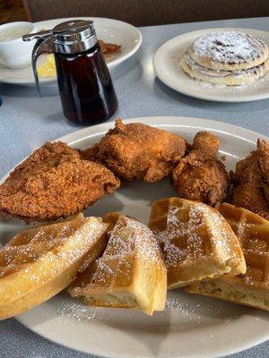 Chicken and waffles