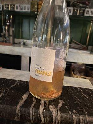 Mineral heavy orange wine - delicious!