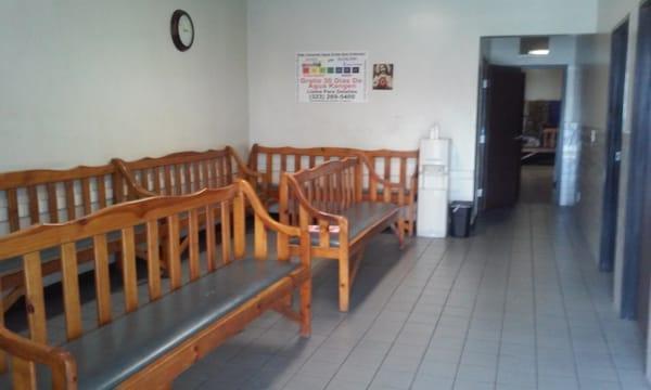 The waiting area