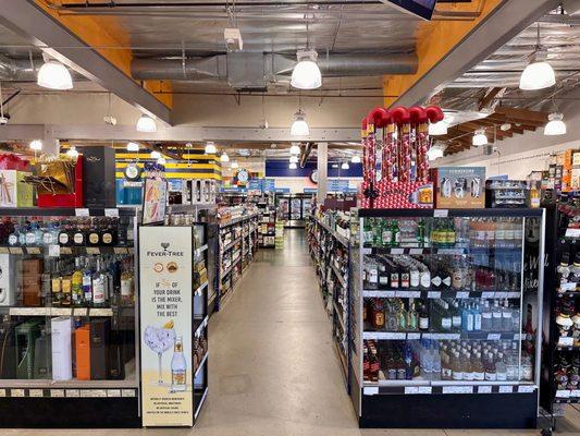 Inside--"It's BevMo Time" according to the clock