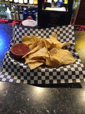 Chips and salsa only $1 during happy hour! 3-6pm.