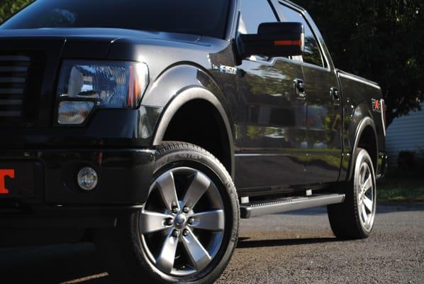 This awesome looking Ford F150 is standing tall now!