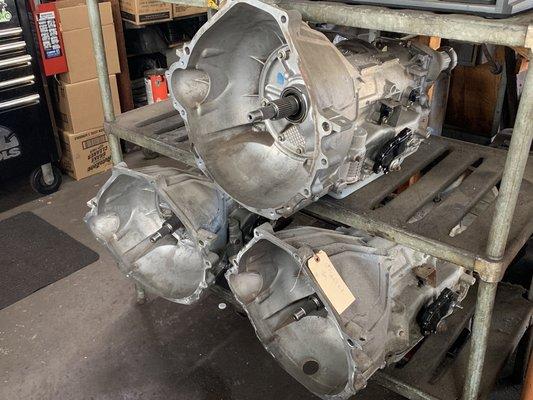 4R75 transmissions rebuilt and ready to go!