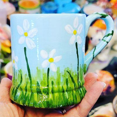 Spring has sprung! Come paint your own pottery! #paintpottery #candlemaking