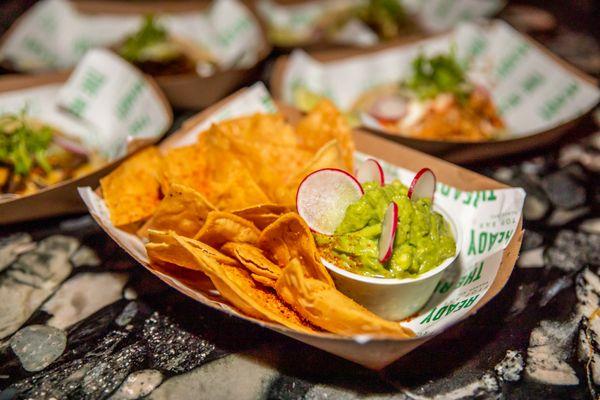 Join us for Happy Hour every Tuesday - Sunday featuring $1 tacos and $9 margaritas!