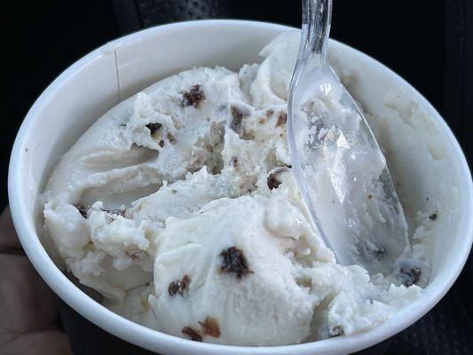 Cognac and currant non-dairy, soy free, vegan ice cream