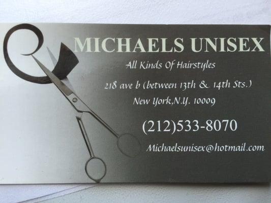 Business Card and Information (side 1)