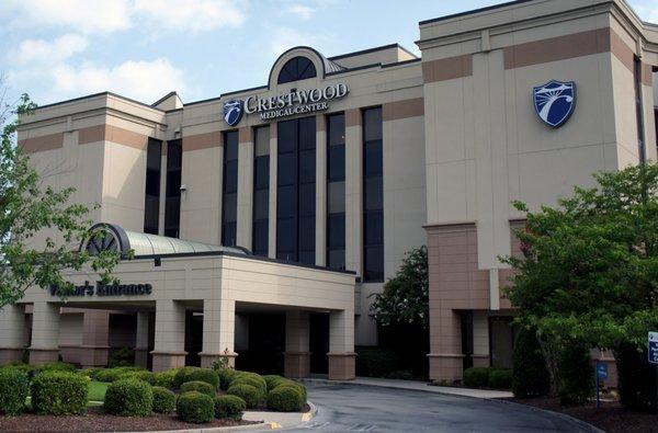 Crestwood Medical Center - Visitors Entrance