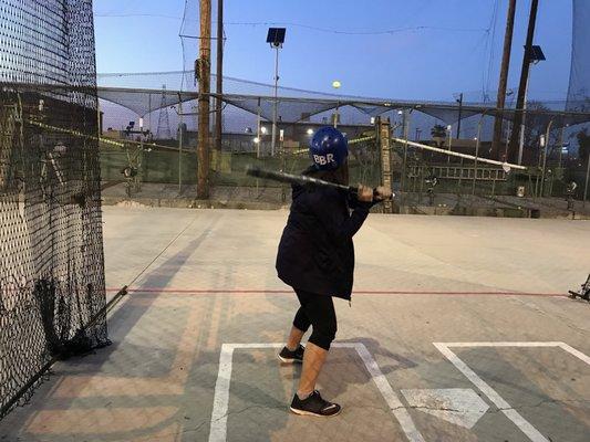 Bakersfield Batting Range is amazing has very low prices of 13 pitches for $.50 and helmet and bat is provided. TOTALLY WORTH IT!!!