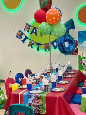 Kids Party Table