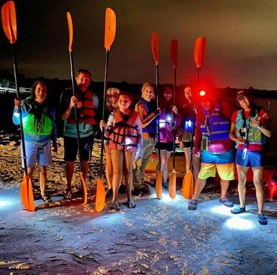 Join one of our Night Kayak Tours!