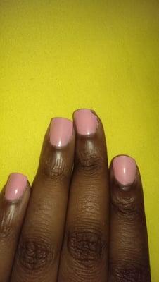 Chipped gel polish